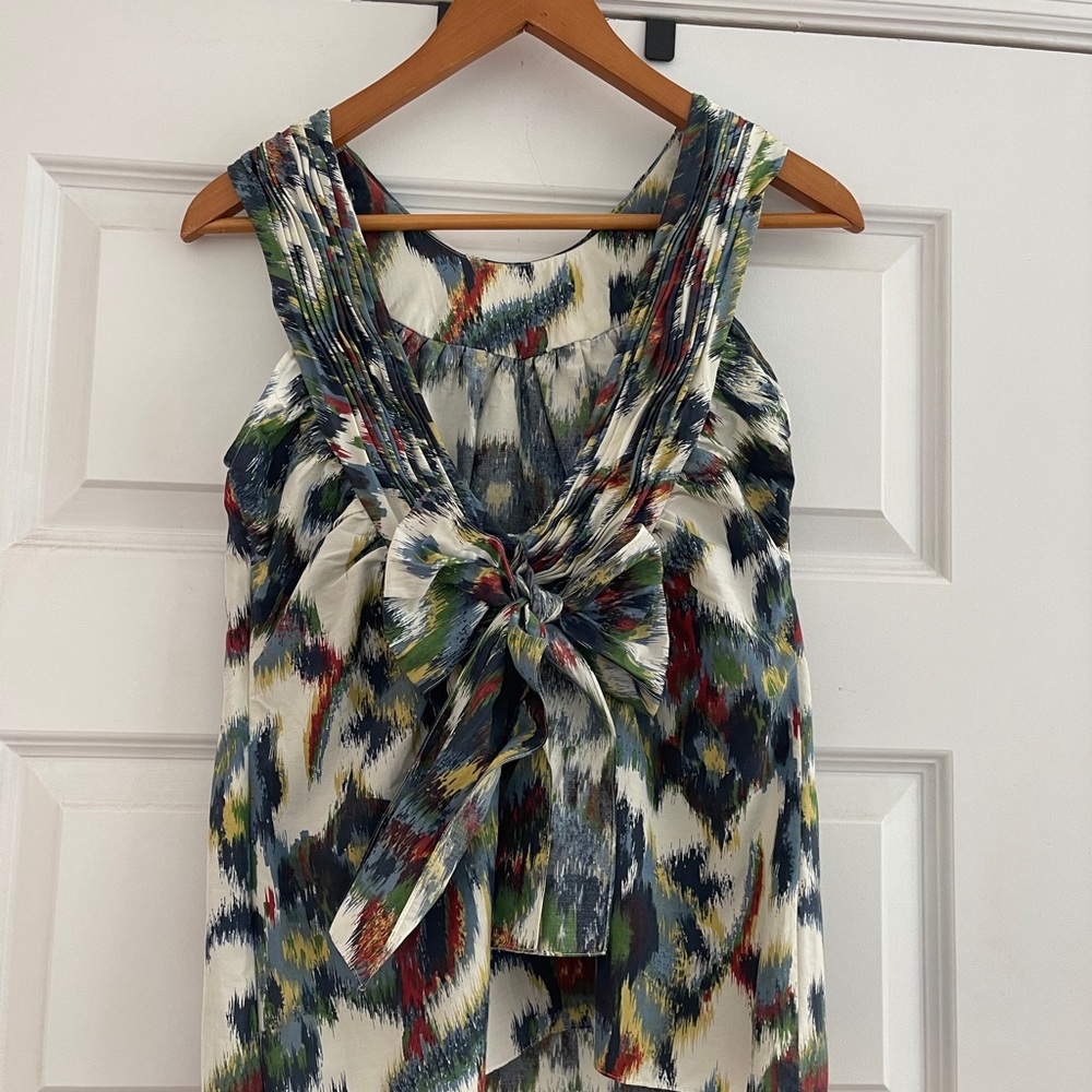 Vera Wang Multicolor Patterned Blouse - image 1